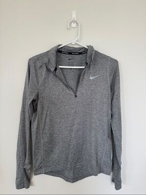 Nike Running Gray Dri-Fit Quarter Zip